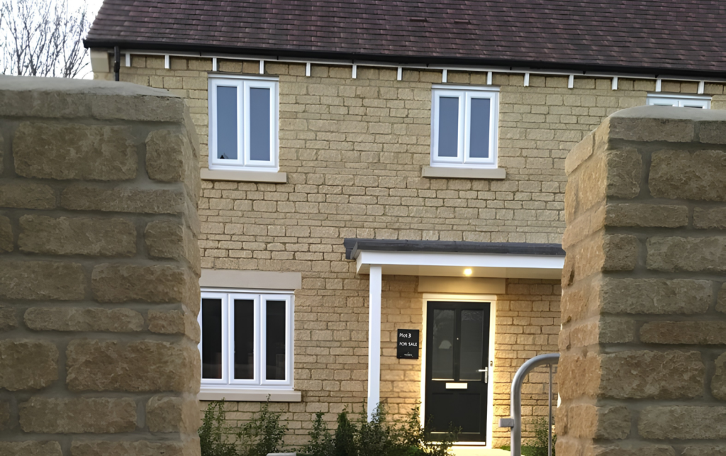 Completed stone-built house within an 11-home residential development